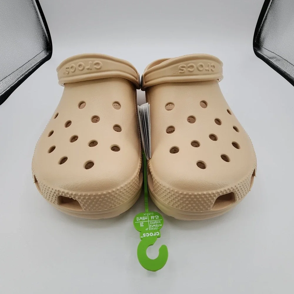 Crocs Classic Clogs Mens 10 Womens 12‎ Shitake Sprite Tan Beige NEW w/ Tag
